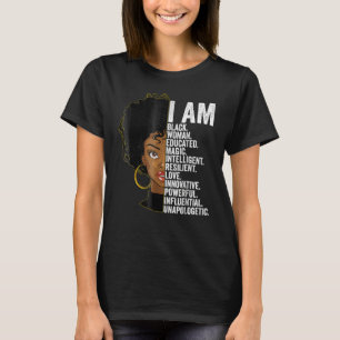 Black History Month For Women Black African Americ T-Shirt