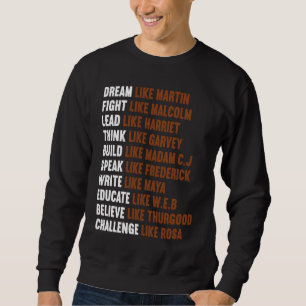 Black history month for women sweatshirt