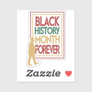 Black History Month Forever Typography