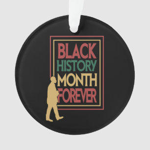 Black History Month Forever Typography Ornament