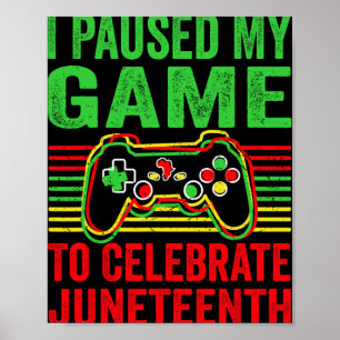 Black History Month Gamer African American Pride B Poster