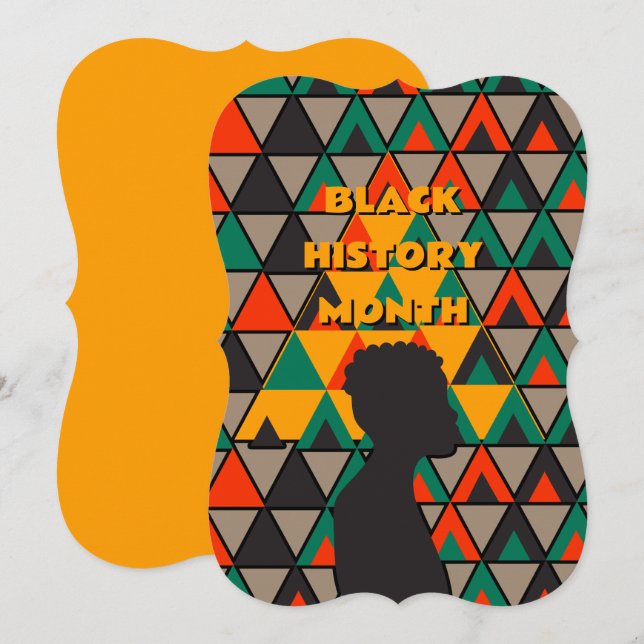 Black History Month Greeting Card (Front/Back)