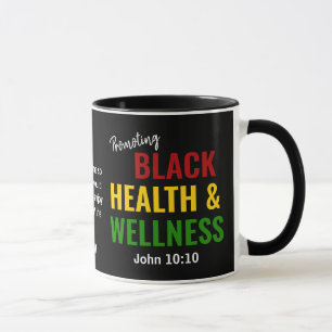 Black History Month Health & Wellness Christian Mug