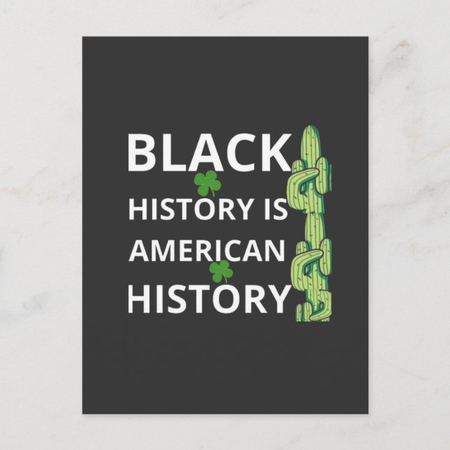 Black History month Holiday Postcard (Front)