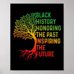 Black History Month Honoring Past Inspiring Future Poster