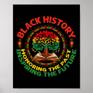 Black History Month Honoring Past Inspiring Future Poster