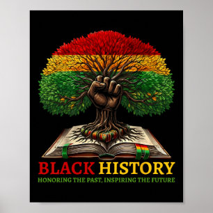 Black History Month Honoring The Past Inspiring Th Poster