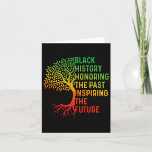 Black History Month Honouring Past Inspiring Futur Card