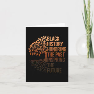 Black History Month Honouring Past Inspiring Futur Card