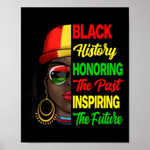 Black History Month Honouring Past Inspiring Futur Poster