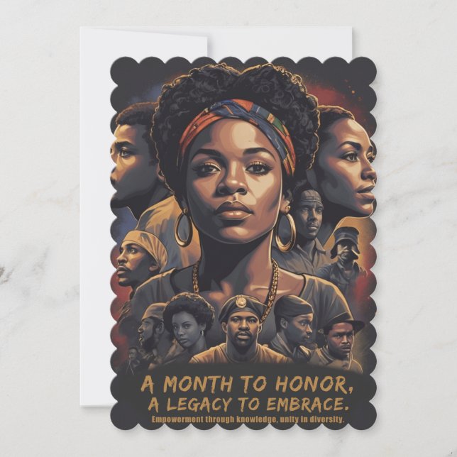 Black History Month Invitation (Front)