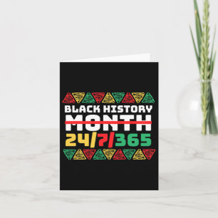 Black History Month Is All Year 247365 - Black Pri Card