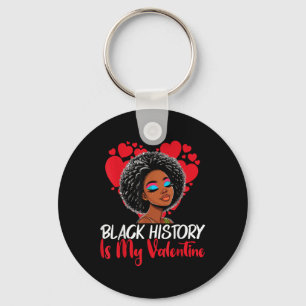 Black History Month Is My Valentine Melanin Africa Key Ring