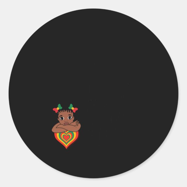Black History Month Is World History Sticker  (Front)