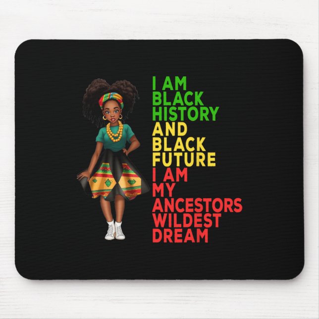 Black History Month Juneteenth Independence Day Ki Mouse Pad (Front)