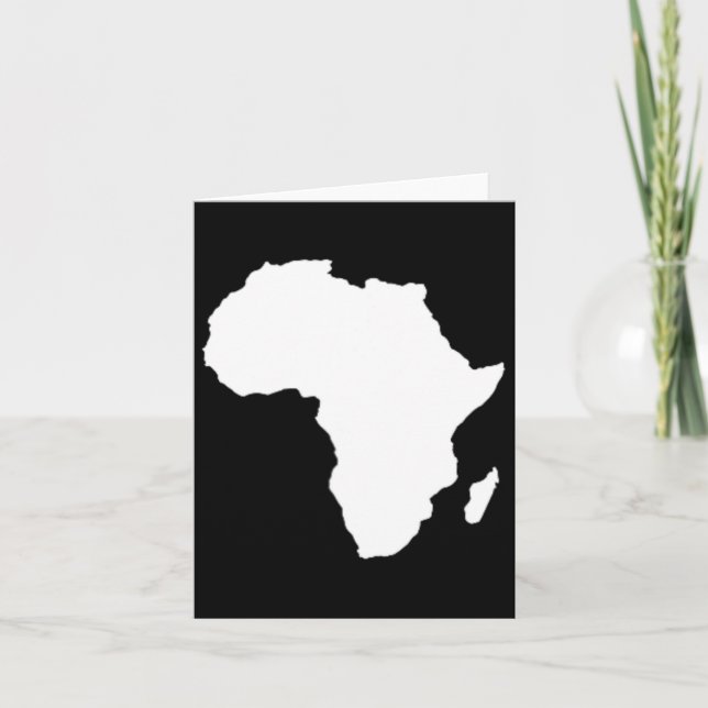 Black History Month Juneteenth Subtle Africa  Card (Front)