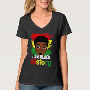 Black History Month Kids Boys I am African America T-Shirt