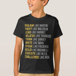 Black History Month Kids Proud African Pride Black T-Shirt