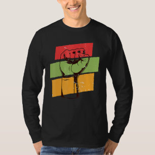 Black History Month l Black Pride Fist African Col T-Shirt