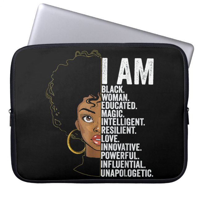 Black History Month Laptop Sleeve (Front)
