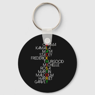 Black History Month Leaders Shirt Men Women Boys G Key Ring