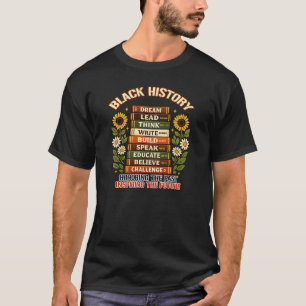 Black History Month Leaders Teacher Afro American T-Shirt