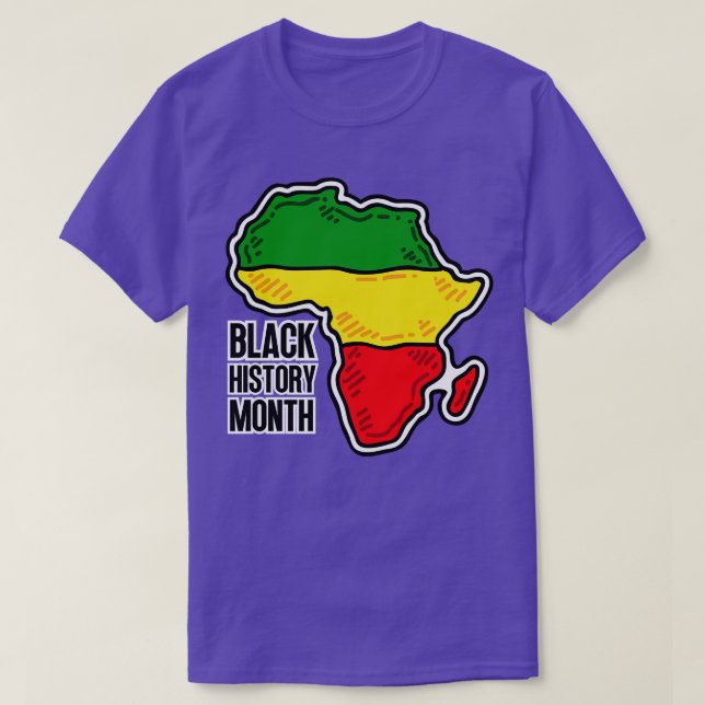 Black history month map 10 T-Shirt (Design Front)