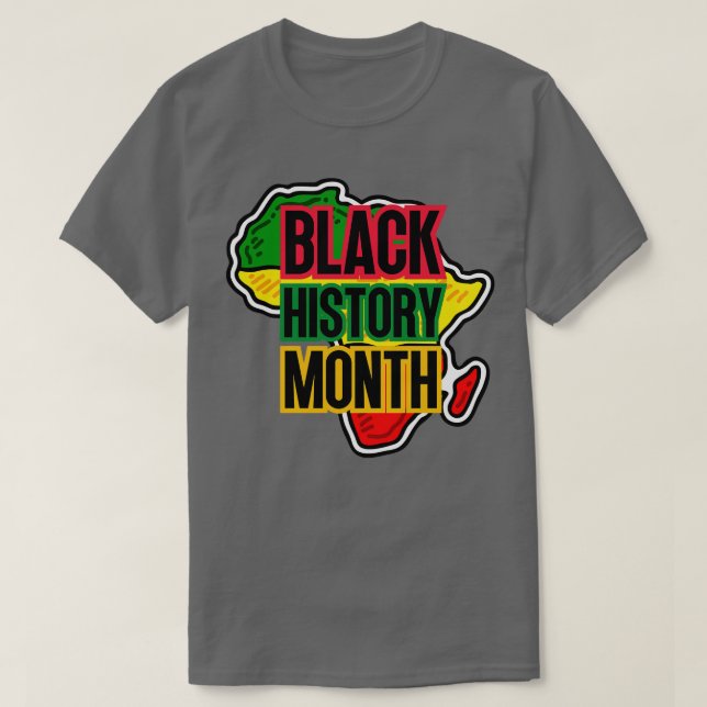 Black history month map 20 T-Shirt (Design Front)