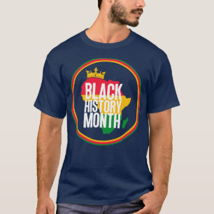 Black history month map 44 T-Shirt
