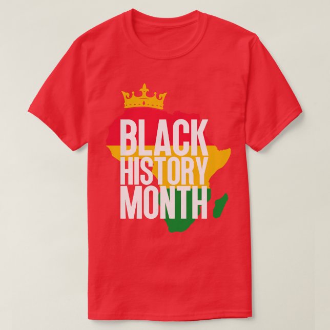 Black history month map 53 T-Shirt (Design Front)
