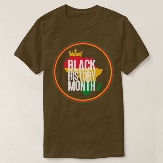 Black history month map 56 T-Shirt (Design Front)