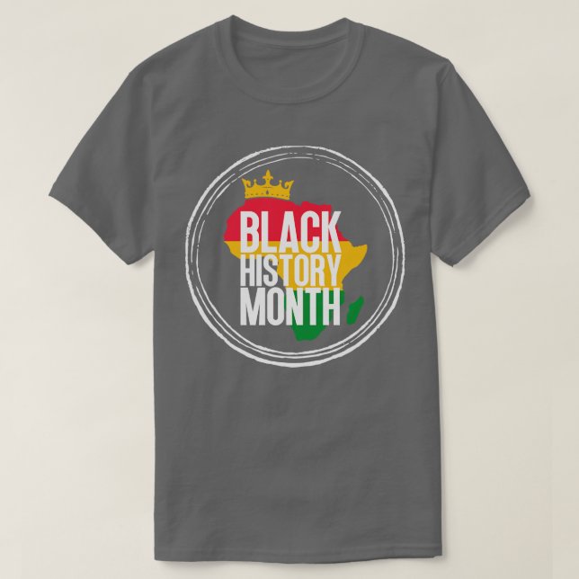 Black history month map 60 T-Shirt (Design Front)