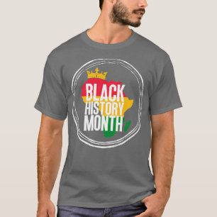 Black history month map 60 T-Shirt