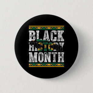 Black History Month Map Of Jamaica Jamaican Flag B 6 Cm Round Badge