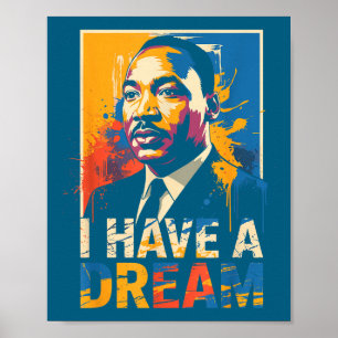 Black history month martin have dream luther king poster