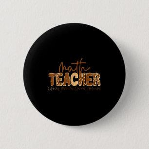 Black History Month Math Teacher Educated Motivate 6 Cm Round Badge