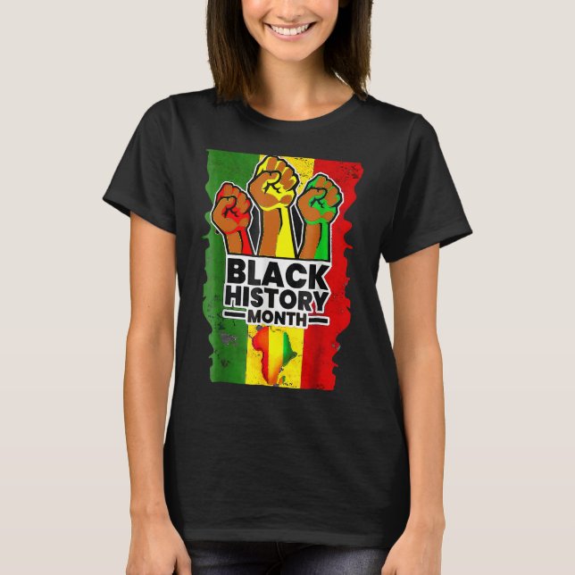 Black History Month Melanin Afro African Pride Men T-Shirt (Front)
