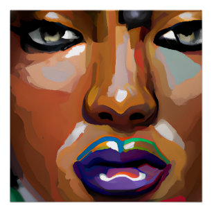 Black History Month Melanin Girl Magic Queen Sista Poster