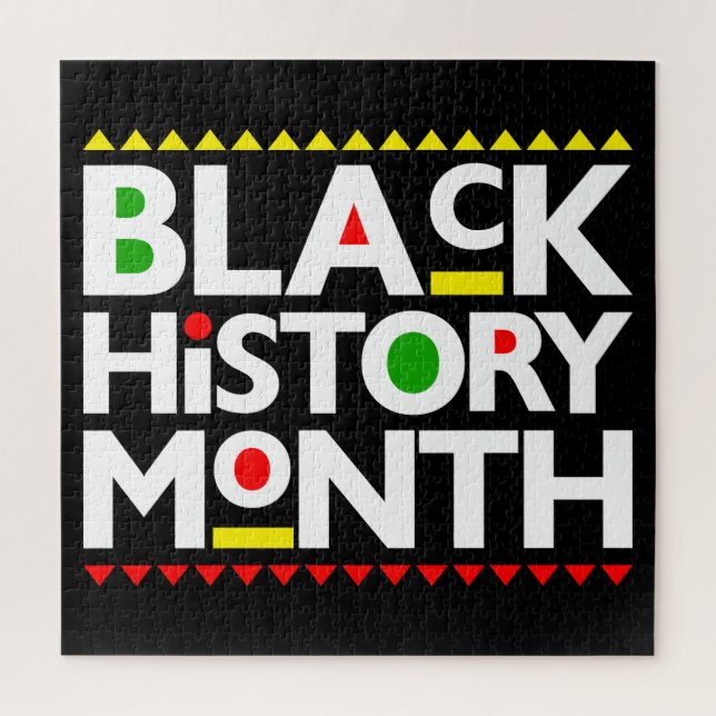 Black History Month Melanin King Queen Sista Bruh Jigsaw Puzzle (Vertical)