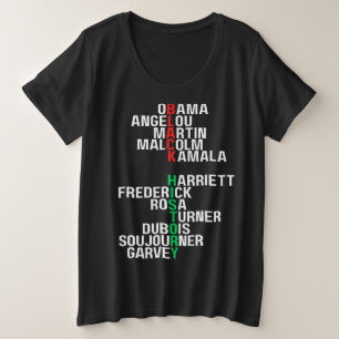 Black History Month Melanin Men Women Bruh Sista Plus Size T-Shirt
