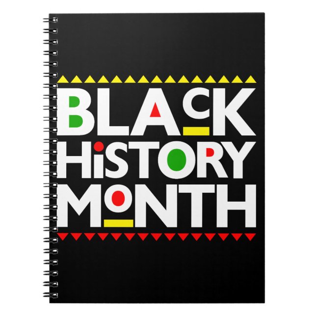 Black History Month Melanin Men Women Kids Notebook (Front)