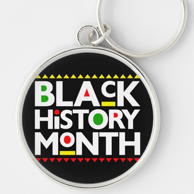 Black History Month Melanin Men Women Kids Party Key Ring (Front)