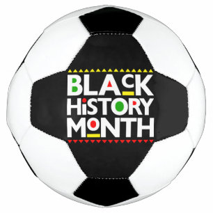 Black History Month Melanin Men Women Kids Soccer Ball