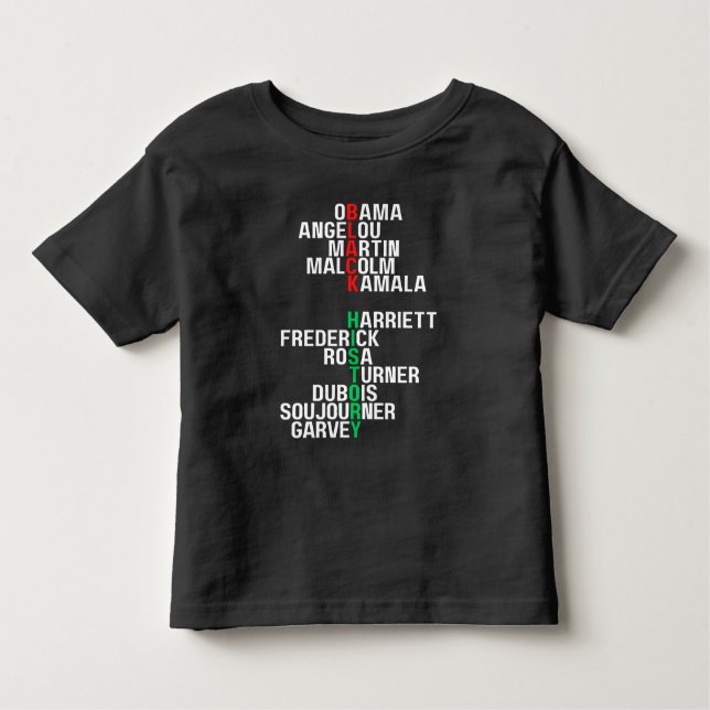 Black History Month Melanin Toddler Kid Boys Girls T-Shirt (Front)