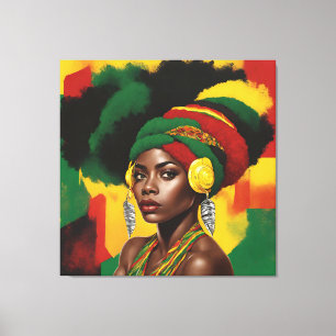 Black History Month Melanin Women Black Girl Magic Canvas Print
