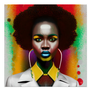 Black History Month Melanin Women Black Girl Magic Poster