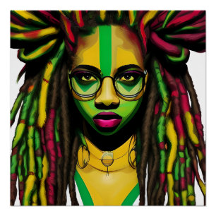 Black History Month Melanin Women Black Girl Magic Poster