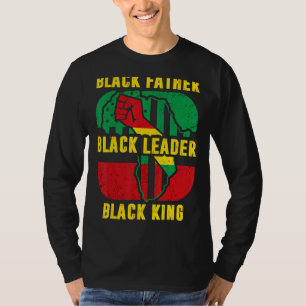Black History Month Men Black Father Leader King A T-Shirt