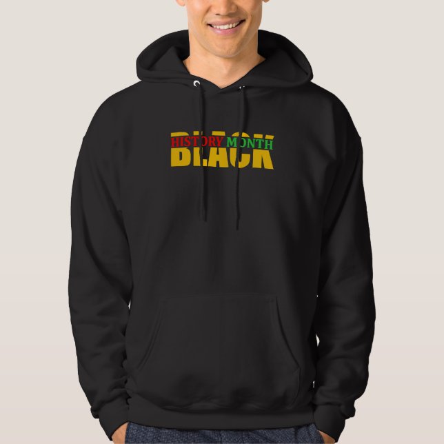 Black History Month Mens Womens African American B Hoodie (Front)