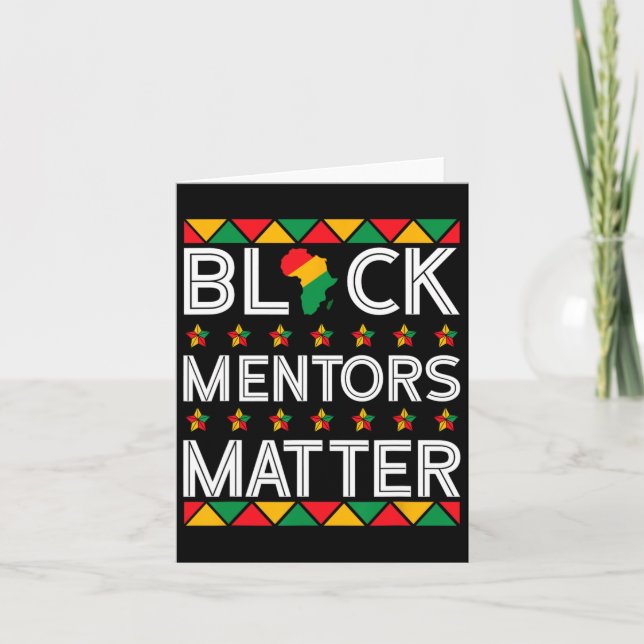 Black History Month Mentors Problem African Americ Card (Front)